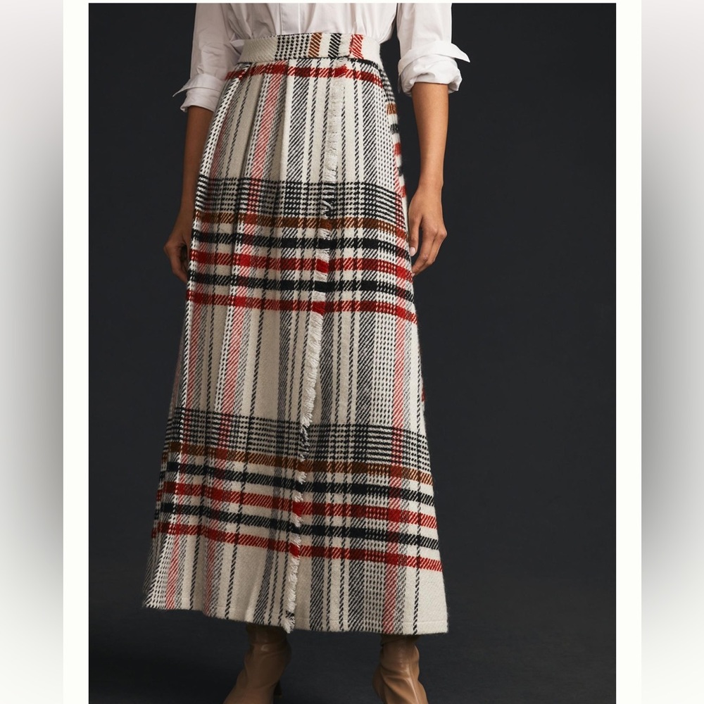 NWT Mare Mare x Anthropologie Blanket Maxi Skirt size L